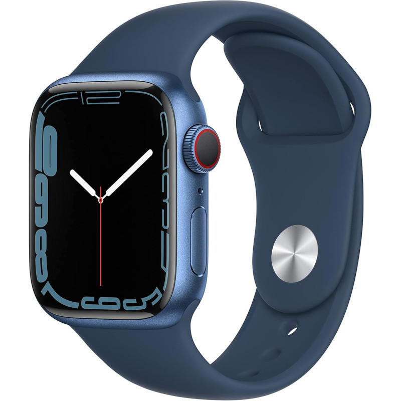 Apple Watch Series 7 (GPS + Cellular) 45 mm Aluminium Blau EXCELENTE Apple Watch Series 7 (GPS + Cellular) 45 mm Aluminium Blau EXCELENTE